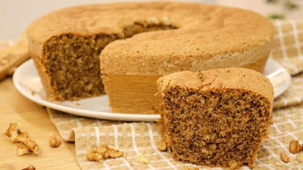 bolo de nozes na airfryer