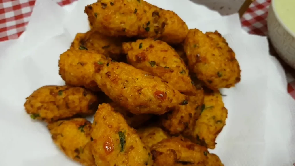 bolinho de arroz com cenoura na airfryer