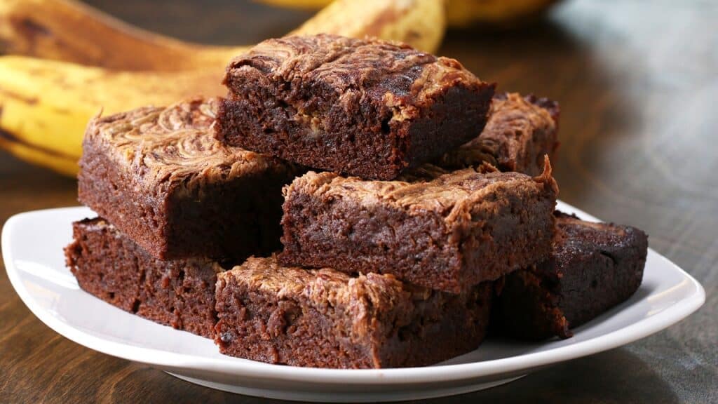 brownie de banana e cacau na airfryer