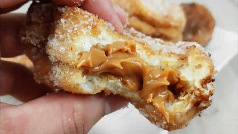 Rabanada Recheada com Doce de Leite na Airfryer