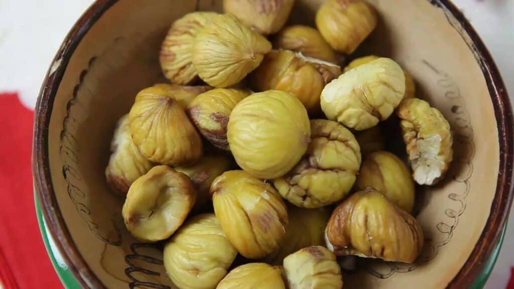 castanhas congeladas na airfryer