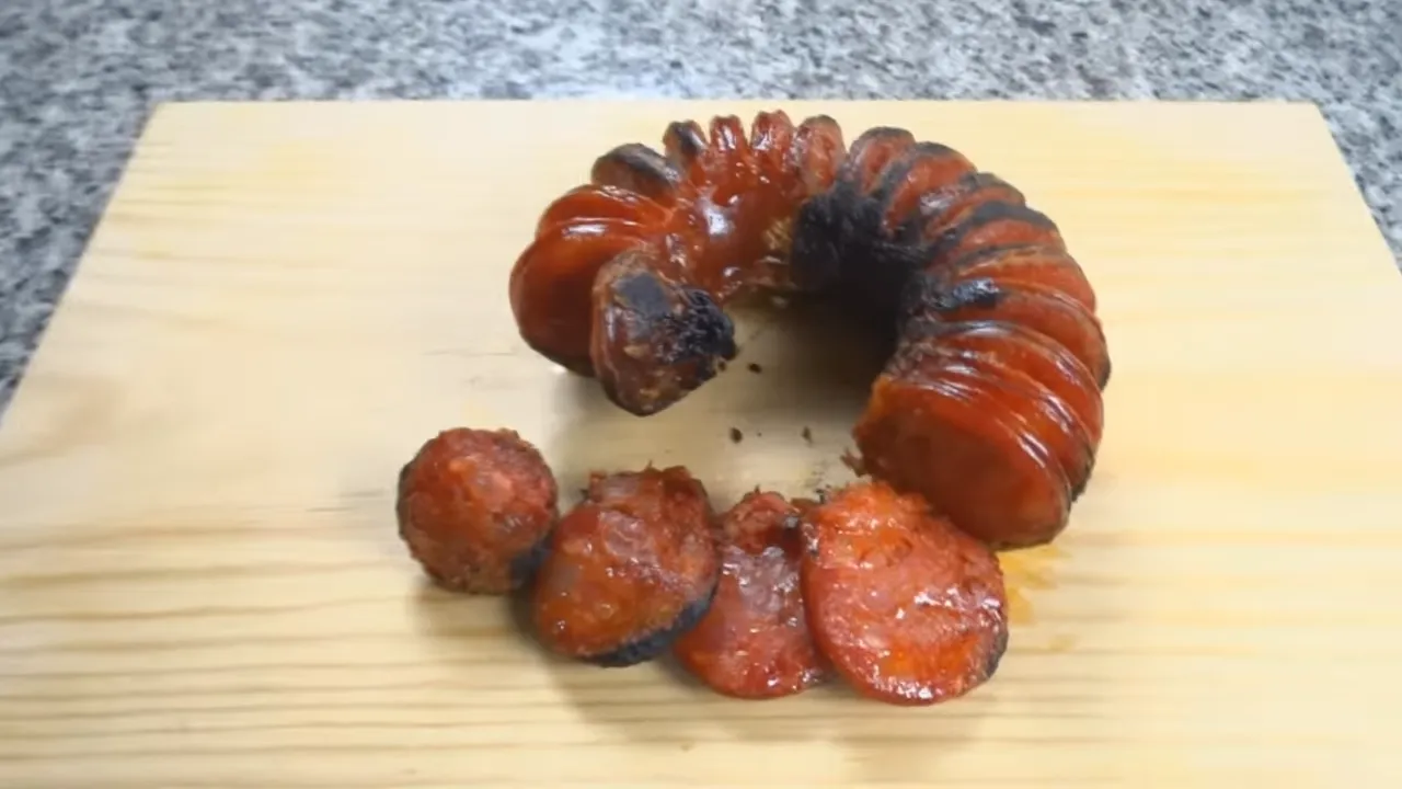 chourico de porco na airfryer