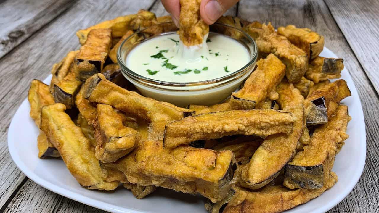 palitos de berinjela na airfryer