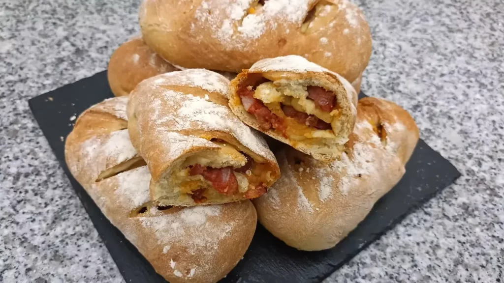 pao com chourico na airfryer